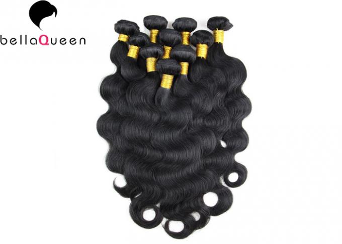 BellaQueenの柔らかい7つの等級の卸売加工されていない100%のブラジル人のバージンの毛の織り方は毛延長を束ねます